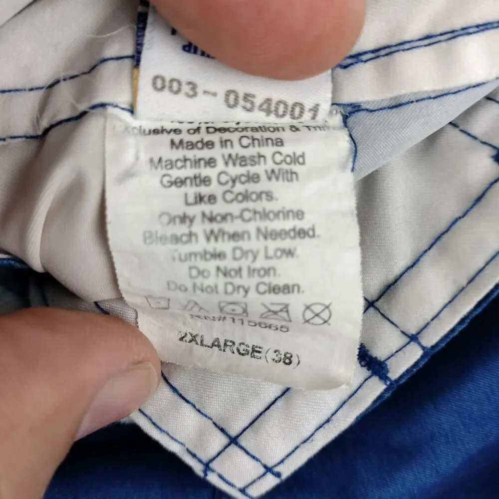 Corona Beer Board Shorts Mens Size 2XL 38 Blue White Colorblock Swim Suit VTG